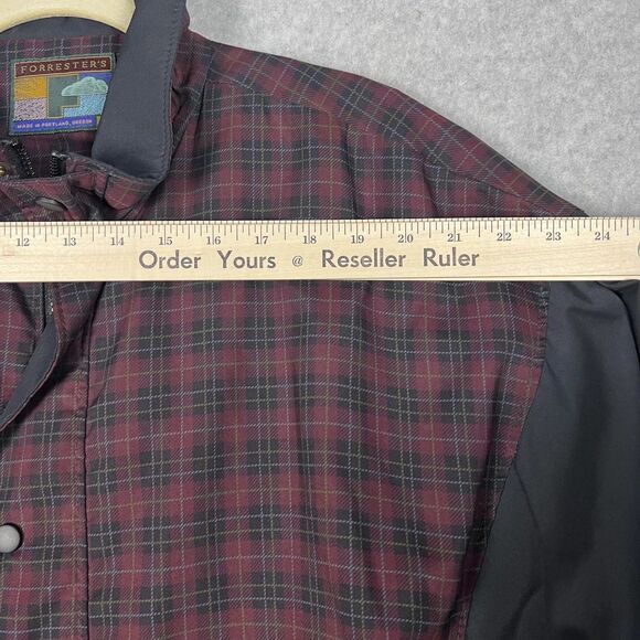 Forresters Rainshedder Jacket Mens Large Plaid Shell Water Repellent Made USA - Picture 6 of 14